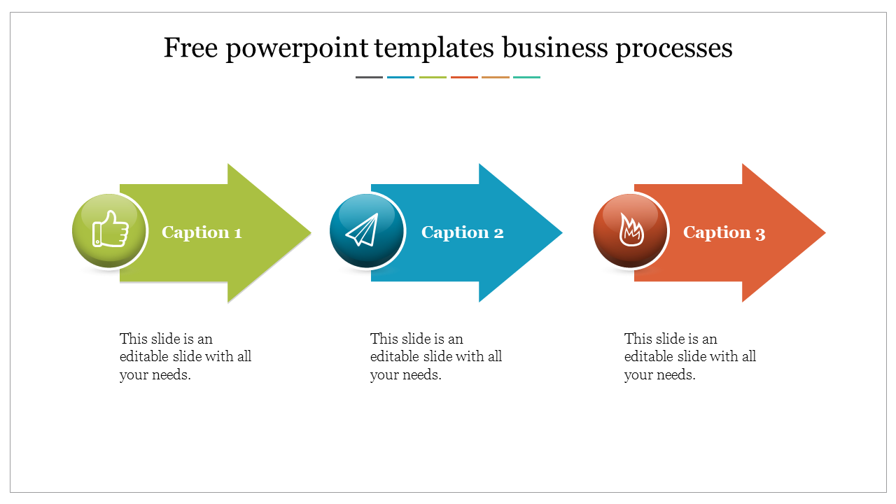 Use Free PowerPoint Templates Business Processes Slide